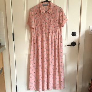 Vintage 80s Floral Carol Anderson Dress